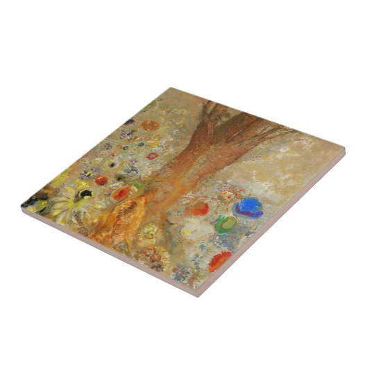 Odilon Redon Buddha in zijn jeugd Tegeltje (Zijkant)