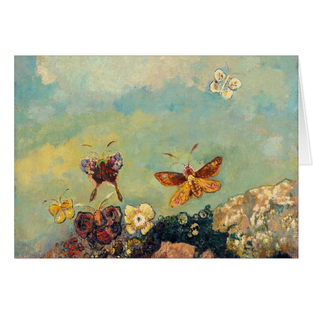 Odilon Redon Butterflies  symbolistische kunst (Voorkant Horizontaal)