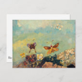 Odilon Redon Butterflies  symbolistische kunst Briefkaart (Voorkant / Achterkant)