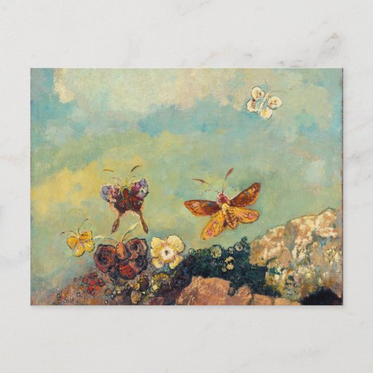 Odilon Redon Butterflies  symbolistische kunst Briefkaart (Voorkant)