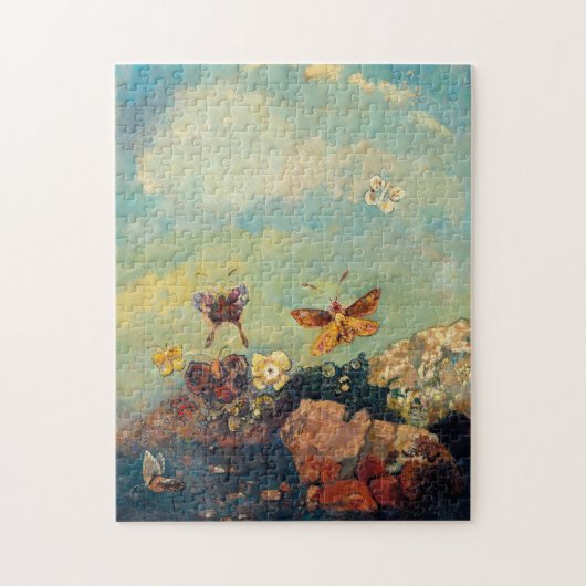Odilon Redon Butterflies  symbolistische kunst Legpuzzel (Verticaal)