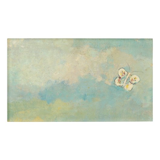 Odilon Redon Butterflies symbolistische kunst Naambadge (Voorkant)