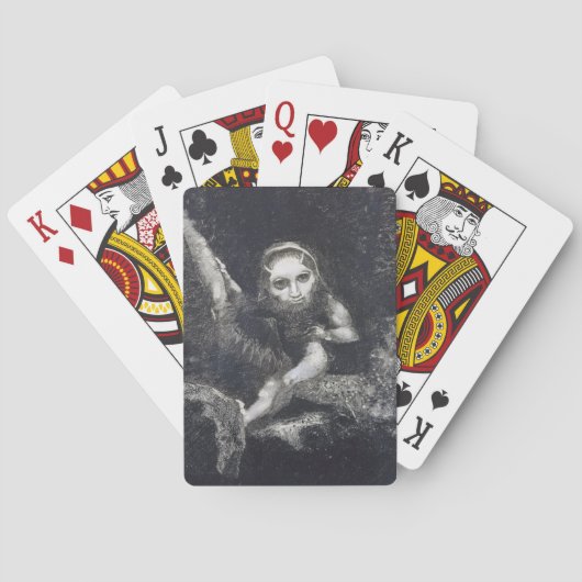 Odilon Redon, Caliban, 1881  Pokerkaarten (Achterkant)