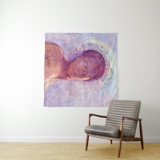 Odilon Redon, closed eyes 1889 Wandkleed (In Situ (horizontaal))