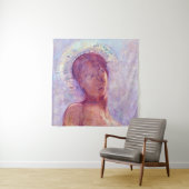 Odilon Redon, closed eyes 1889 Wandkleed (In situ)