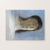 Odilon Redon, closed eyes 1890  Legpuzzel (Horizontaal)