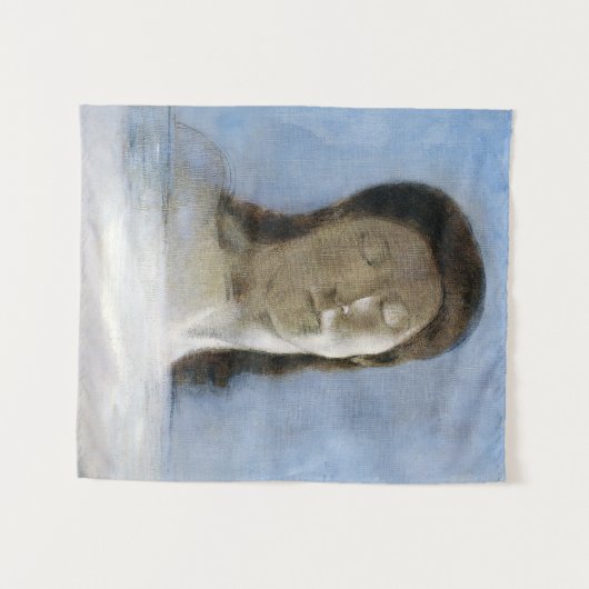 Odilon Redon, closed eyes 1890 Wandkleed (Voorkant (horizontaal))