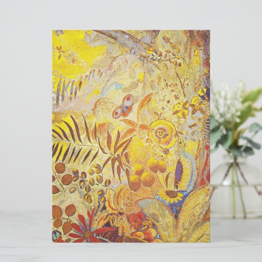 Odilon Redon - De dag, Feestdagenkaart (Staand voorkant)