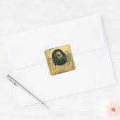 Odilon Redon, De Huilende Spin Vierkante Sticker (Envelop)