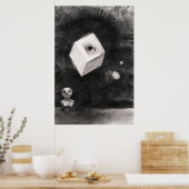 Odilon Redon, De kubus, 1880 Poster (Keuken)