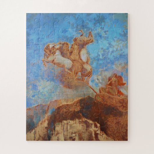 Odilon Redon De Strijdwagen van Apollo Poster Legpuzzel (Verticaal)