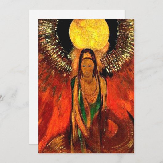 Odilon Redon, De vlam, (Voorkant / Achterkant)