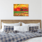 Odilon Redon - De Zonsondergang Canvas Afdruk (Insitu (Slaapkamer))