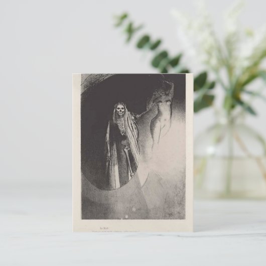 Odilon Redon - Dood Briefkaart (Staand voorkant)