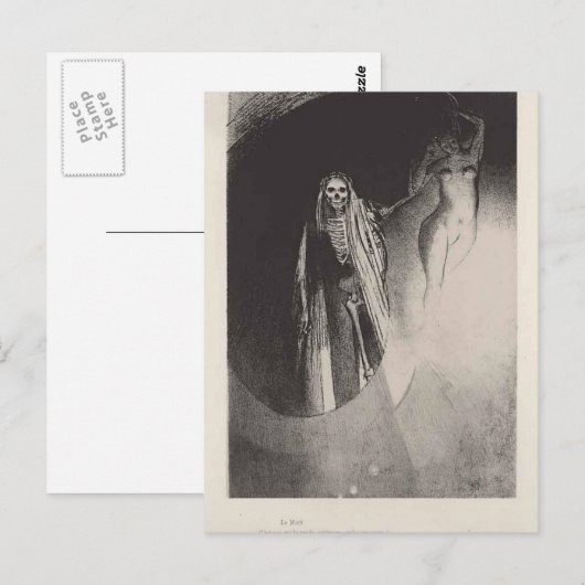 Odilon Redon - Dood Briefkaart (Voorkant / Achterkant)