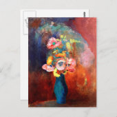 Odilon Redon - Ether Vase of Flowers Briefkaart (Voorkant / Achterkant)