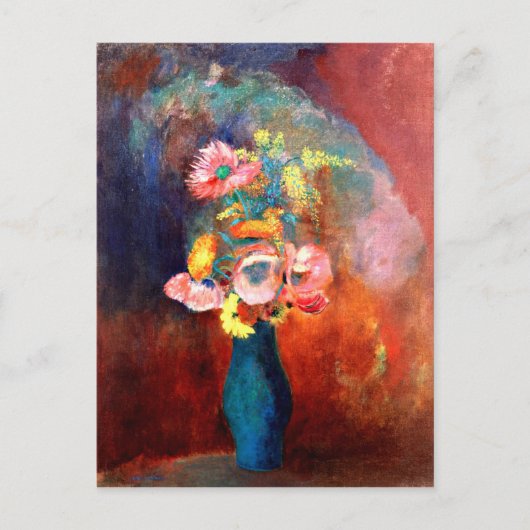 Odilon Redon - Ether Vase of Flowers Briefkaart (Voorkant)