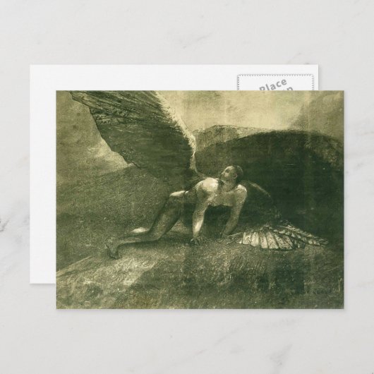 Odilon Redon - Fallen Angel Briefkaart (Voorkant / Achterkant)