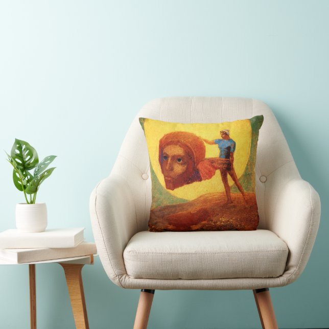 Odilon Redon, Figuur, 1876  Kussen (Stoel)