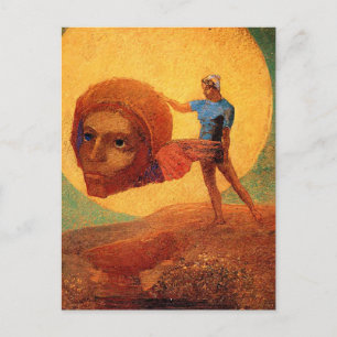 Odilon Redon - Figuur, beroemd schilderij, Briefkaart