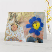 Odilon Redon - Flora van onderwater Kaart (Gele Bloem)