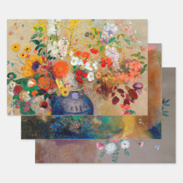 Odilon Redon, Floral Inpakpapier Vel