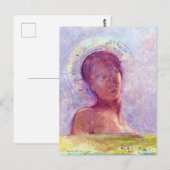 Odilon Redon, gesloten ogen 1889 Briefkaart (Voorkant / Achterkant)