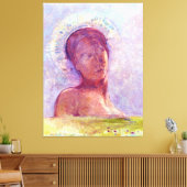 Odilon Redon, gesloten ogen 1889 Canvas Afdruk (Insitu (Woonkamer))
