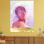 Odilon Redon, gesloten ogen 1889 Canvas Afdruk (Insitu (Woonkamer))
