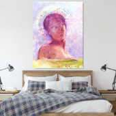 Odilon Redon, gesloten ogen 1889 Canvas Afdruk (Insitu (Slaapkamer))