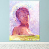 Odilon Redon, gesloten ogen 1889 Canvas Afdruk (Insitu (Houten vloer))