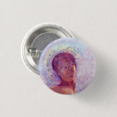 Odilon Redon, gesloten ogen 1889 Ronde Button 3,2 Cm (Voorkant /achterkant)