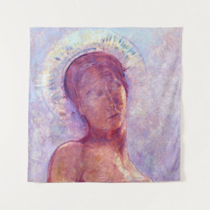 Odilon Redon, gesloten ogen 1889 Wandkleed