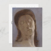 Odilon Redon - Gesloten ogen, 1890 CC0279 Briefkaa Briefkaart (Voorkant / Achterkant)