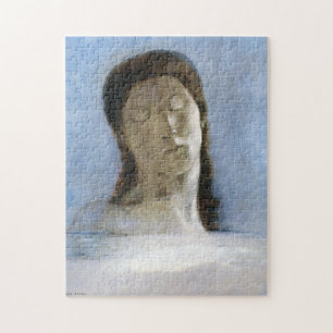 Odilon Redon, gesloten ogen 1890 Legpuzzel