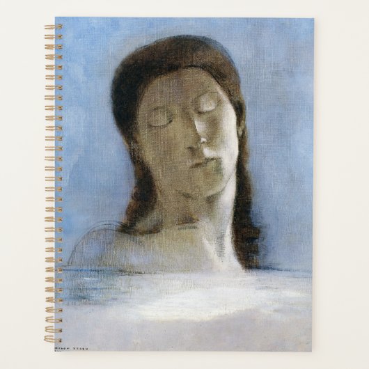 Odilon Redon, gesloten ogen 1890  Planner (Voorkant)