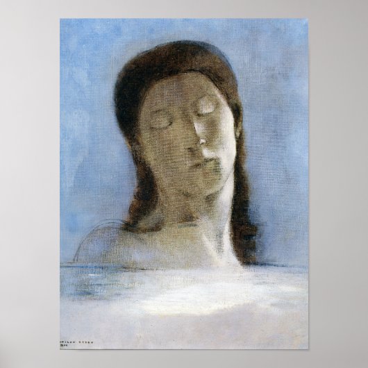 Odilon Redon, gesloten ogen 1890 Poster (Voorkant)
