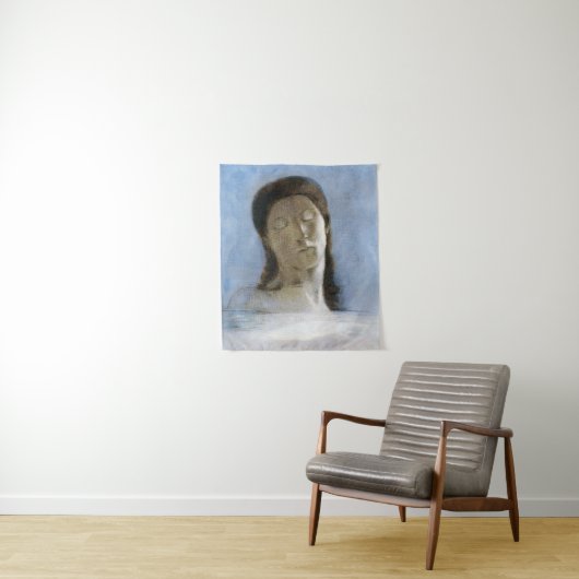 Odilon Redon, gesloten ogen 1890 Wandkleed (In situ)