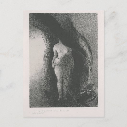 Odilon Redon - Ik ben nog steeds de grote Isis Briefkaart (Voorkant)
