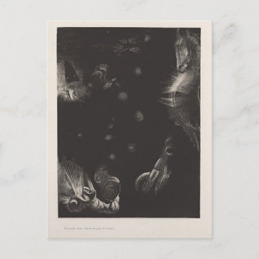 Odilon Redon-Inhabitants of countries of the Ocean Briefkaart (Voorkant)