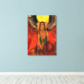 Odilon Redon kunst, De Vlam, godin van het vuur Canvas Afdruk (Insitu (Houten vloer))