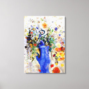 Odilon Redon - Large Bouquet Canvas Afdruk