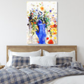 Odilon Redon - Large Bouquet Canvas Afdruk (Insitu (Slaapkamer))