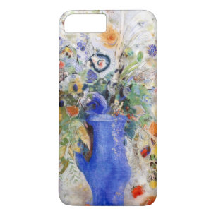 Odilon Redon - Large Bouquet in Pastel Blue Vase Case-Mate iPhone Case