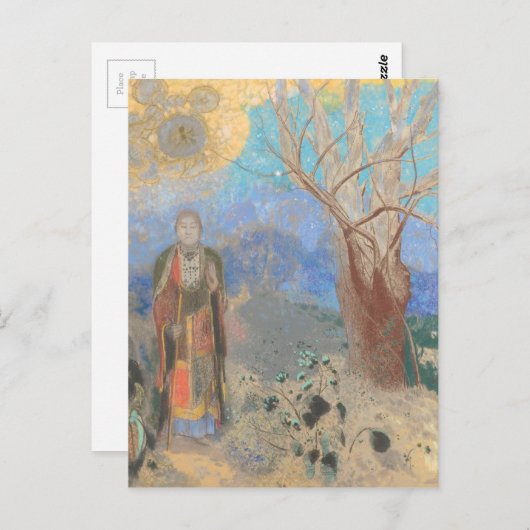 Odilon Redon: Le Bouddha, Boeddha Briefkaart (Voorkant / Achterkant)