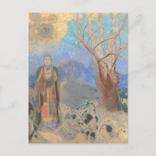 Odilon Redon: Le Bouddha, Boeddha Briefkaart (Voorkant)