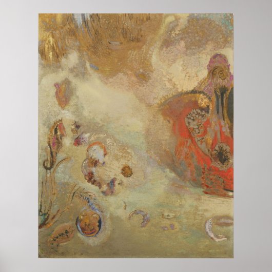 Odilon Redon - Onderwatervisie Poster (Voorkant)