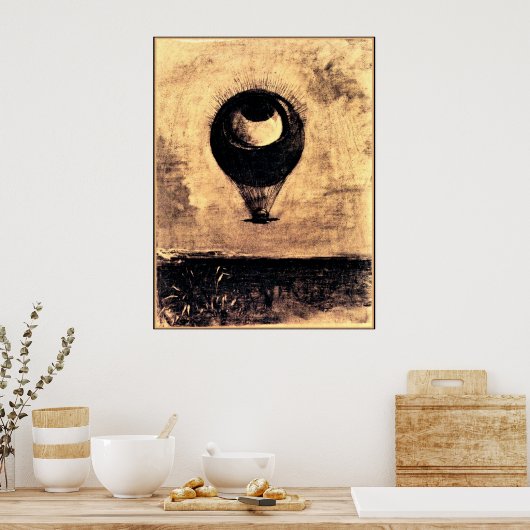 Odilon Redon - Oogballon Poster (Keuken)