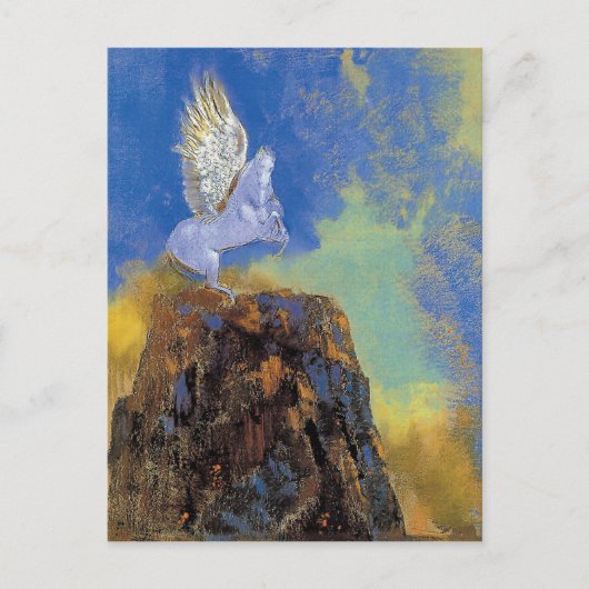 Odilon Redon Pegasus - Grieks mythologisch symboli Briefkaart (Voorkant)