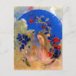 Odilon Redon - Profiel onder een Arch Briefkaart